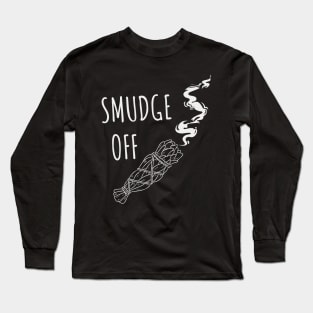 SMUDGE OFF WITCH DESIGN Long Sleeve T-Shirt